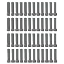 Taper Candle for Home Décor | Soy Wax Healing Aromatherapy LongLasting Candles for Weddings,Special Events | Clean Burn for Elegant Lighting &amp; Ritual Uses (Grey, Pack of 4)