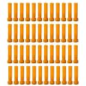 Taper Candle for Home Décor | Soy Wax Healing Aromatherapy LongLasting Candles for Weddings,Special Events | Clean Burn for Elegant Lighting &amp; Ritual Uses (Orange, Pack of 4)