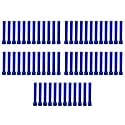 Taper Candle for Home Décor | Soy Wax Healing Aromatherapy LongLasting Candles for Weddings,Special Events | Clean Burn for Elegant Lighting &amp; Ritual Uses (Blue, Pack of 5)