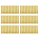 Taper Candle for Home Décor | Soy Wax Healing Aromatherapy LongLasting Candles | Clean Burn for Elegant Lighting &amp; Ritual Uses (Golden, Pack of 6, 12 Candles in Each Box)