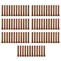 Taper Candle for Home Décor | Soy Wax Healing Aromatherapy LongLasting Candles for Weddings,Special Events | Clean Burn for Elegant Lighting &amp; Ritual Uses (Brown, Pack of 7)