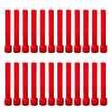 Taper Candle for Home Décor | Soy Wax Healing Aromatherapy LongLasting Candles | Clean Burn for Elegant Lighting &amp; Ritual Uses (RED, Pack of 2, 12 Candles in Each Box)