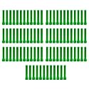Taper Candle for Home Décor | Soy Wax Healing Aromatherapy LongLasting Candles for Weddings,Special Events | Clean Burn for Elegant Lighting &amp; Ritual Uses (Green, Pack of 7)