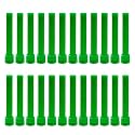 Taper Candle for Home Décor | Soy Wax Healing Aromatherapy LongLasting Candles | Clean Burn for Elegant Lighting &amp; Ritual Uses (Green, Pack of 2, 12 Candles in Each Box)