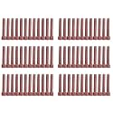Taper Candle for Home Décor | Soy Wax Healing Aromatherapy LongLasting Candles | Clean Burn for Elegant Lighting & Ritual Uses (Brown, Pack of 6, 12 Candles in Each Box)