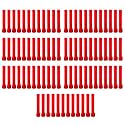 Taper Candle for Home Décor | Soy Wax Healing Aromatherapy LongLasting Candles for Weddings,Special Events | Clean Burn for Elegant Lighting &amp; Ritual Uses (RED, Pack of 7)