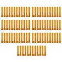 Taper Candle for Home Décor | Soy Wax Healing Aromatherapy LongLasting Candles for Weddings,Special Events | Clean Burn for Elegant Lighting & Ritual Uses (Orange, Pack of 7)