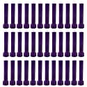 Taper Candle for Home Décor | Soy Wax Healing Aromatherapy LongLasting Candles for Weddings,Special Events | Clean Burn for Elegant Lighting &amp; Ritual Uses (Purple, Pack of 3)