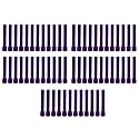 Taper Candle for Home Décor | Soy Wax Healing Aromatherapy LongLasting Candles for Weddings,Special Events | Clean Burn for Elegant Lighting & Ritual Uses (Purple, Pack of 5)