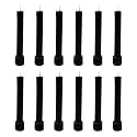 Taper Candle for Home Décor | Soy Wax Healing Aromatherapy LongLasting Candles | Clean Burn for Elegant Lighting &amp; Ritual Uses (Black, Pack of 1, 12 Candles in Each Box)