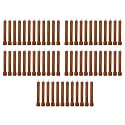 Taper Candle for Home Décor | Soy Wax Healing Aromatherapy LongLasting Candles for Weddings,Special Events | Clean Burn for Elegant Lighting &amp; Ritual Uses (Brown, Pack of 5)
