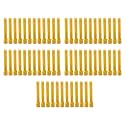Taper Candle for Home Décor | Soy Wax Healing Aromatherapy LongLasting Candles for Weddings,Special Events | Clean Burn for Elegant Lighting &amp; Ritual Uses (Golden, Pack of 5)