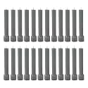 Taper Candle for Home Décor | Soy Wax Healing Aromatherapy LongLasting | Clean Burn for Elegant Lighting &amp; Ritual Uses (Grey, Pack of 2, 12 Candles in Each Box)