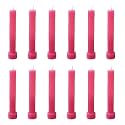 Taper Candle for Home Décor | Soy Wax Healing Aromatherapy LongLasting Candles | Clean Burn for Elegant Lighting &amp; Ritual Uses (Pink, Pack of 1, 12 Candles in Each Box)