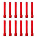 Taper Candle for Home Décor | Soy Wax Healing Aromatherapy LongLasting Candles | Clean Burn for Elegant Lighting &amp; Ritual Uses (RED, Pack of 1, 12 Candles in Each Box)