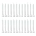 Taper Candle for Home Décor | Soy Wax Healing Aromatherapy LongLasting Candles | Clean Burn for Elegant Lighting &amp; Ritual Uses (White, Pack of 2, 12 Candles in Each Box)