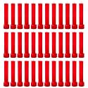 Taper Candle for Home Décor | Soy Wax Healing Aromatherapy LongLasting Candles | Clean Burn for Elegant Lighting and Ritual Uses (RED,3 Box,12 Candles in Each Box)