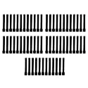 Taper Candle for Home Décor | Soy Wax Healing Aromatherapy LongLasting Candles | Clean Burn for Elegant Lighting and Ritual Uses (Black, Pack of 5, 12 Candles in Each Box)