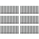 Taper Candle for Home Décor | Soy Wax Healing Aromatherapy LongLasting Candles | Clean Burn for Elegant Lighting &amp; Ritual Uses (Grey, Pack of 6, 12 Candles in Each Box)