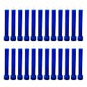 Taper Candle for Home Décor | Soy Wax Healing Aromatherapy LongLasting Candles | Clean Burn for Elegant Lighting &amp; Ritual Uses (Blue, Pack of 2, 12 Candles in Each Box)