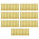 Taper Candle for Home Décor | Soy Wax Healing Aromatherapy LongLasting Candles for Weddings,Special Events | Clean Burn for Elegant Lighting &amp; Ritual Uses (Golden, Pack of 7)