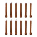 Taper Candle for Home Décor | Soy Wax Healing Aromatherapy LongLasting Candles | Clean Burn for Elegant Lighting &amp; Ritual Uses (Brown, Pack of 1,12 Candles in Each Box)