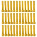 Taper Candle for Home Décor | Soy Wax Healing Aromatherapy LongLasting Candles for Weddings,Special Events | Clean Burn for Elegant Lighting &amp; Ritual Uses (Golden, Pack of 3)