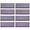 Taper Candle for Home Décor | Soy Wax Healing Aromatherapy LongLasting Candles for Weddings,Special Events | Clean Burn for Elegant Lighting &amp; Ritual Uses (Purple, Pack of 8)
