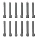 Taper Candle for Home Décor | Soy Wax Healing Aromatherapy LongLasting Candles | Clean Burn for Elegant Lighting &amp; Ritual Uses (Grey, Pack of 1, 12 Candles in Each Box)