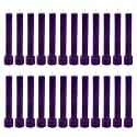 Taper Candle for Home Décor | Soy Wax Healing Aromatherapy LongLasting Candles | Clean Burn for Elegant Lighting &amp; Ritual Uses (Purple, Pack of 2, 12 Candles in Each Box)