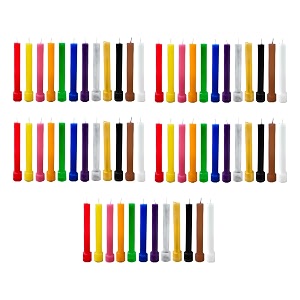 taper candles 4534 for home decor  soy wax healing aromatherapy long lasting candles for weddingsspecial events multicolor pack of 5