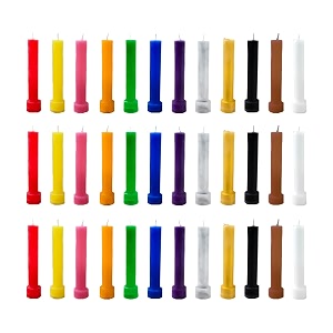 taper candles 4534 for home decor  soy wax healing aromatherapy long lasting candles for weddingsspecial events multicolor pack of 3