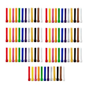taper candles 4534 for home decor  soy wax healing aromatherapy long lasting candles for weddingsspecial events multicolor pack of 7