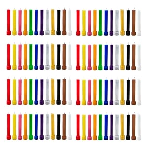 taper candles 4534 for home decor  soy wax healing aromatherapy long lasting candles for weddingsspecial events multicolor pack of 8