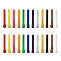 Taper Candles 4.5" for Home Decor | Soy Wax Healing Aromatherapy Long Lasting Candles for Weddings,Special Events (Multicolor, Pack of 2)