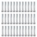Taper Candles 4.5" for Home Decor | Soy Wax Healing Aromatherapy Long Lasting Candles for Weddings,Special Events (Silver, Pack of 3)