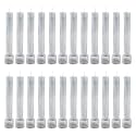 Taper Candles 4.5" for Home Decor | Soy Wax Healing Aromatherapy Long Lasting Candles for Weddings,Special Events (Silver, Pack of 2)