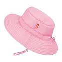 Toddler Baby Sun Hat, UPF 50+ Wide Brim Infant Bucket Hats for Kids 0-6Y