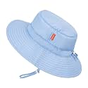 Toddler Baby Sun Hat, UPF 50+ Wide Brim Infant Bucket Hats for Kids 0-6Y