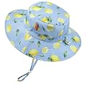 Toddler Baby Sun Hat, UPF 50+ Wide Brim Infant Bucket Hats for Kids 0-6Y
