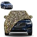 Hector 100% Waterproof Car Cover | Dustproof Sun Protection Cover | Soft Cotton Lining | Triple Stitched | Mirror Pocket | Antenna Pocket | All Weather Body Cover (Army)