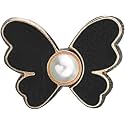Pant Waist Tightener, Adjustable Waist Buckle Set, Extra Button for Jeans to Make Tighter, Instant Jeans Button Pins for Pants Jeans Skirts, (4, Black Butterfly)