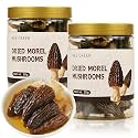 Hee Creek Dried Wild Morel Mushroom 60g/2.12oz Hand Selected Avg. 2.4-2.8 inch Length Earthy Flavor for Cooking, Soups, Pasta 羊肚菌