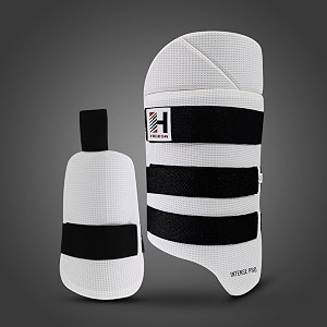 heega intense pro batting thigh guard combo  cricket thigh pad cricket accessories amp equipment safeguarding both your outer and inner thighs white  size - men right hand