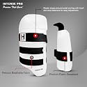Heega Intense Pro Batting Thigh Guard Combo | Cricket Thigh Pad Cricket Accessories &amp; Equipment Safeguarding Both Your Outer and Inner Thighs White | Size - Boys,Right Hand
