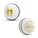 Heega Super Club Paint White 4 Piece Construction Leather Cricket Ball (Pack of 2) | Suitable for Practice Game | Tournament Game