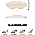 Heel Grips Liner Cushions Inserts for Loose Shoes | Heel Pads for Too Big Shoes | Filler for Improved Fit & Comfort | Prevent Heel Slip & Blisters | 4 Pairs, Black | Men & Women