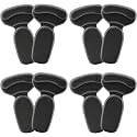 Heel Grips Liner Cushions Inserts for Loose Shoes, Heel Pads for Shoes, Anti Slip Shoe Inserts for Too Big Shoes Women Men, Soft Heel Protectors Stop Heel Slip &amp; Blisters (Black*4pairs)