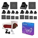Heel Protective Heel Caps,High Heel Protectors Tip Covers, Noise Reducing Non-Slip Heel Caps for High Heels,Perfect for Weddings, Races, Formal Occasions and Events (10 Pairs Square-Black)