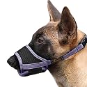 HEELE Dog Muzzle,Soft Nylon Muzzle Anti Biting Barking Chewing,Air Mesh Breathable Drinkable Adjustable Loop Pets Muzzle for Small Medium Large Dogs (Purple, XL)